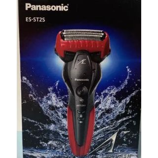 パナソニック(Panasonic)のPanasonic リニアシェーバー ラムダッシュ 3枚刃 WET DRY 赤(メンズシェーバー)