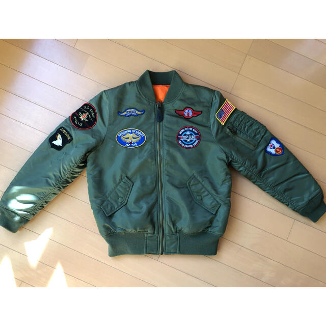 ALPHA INDUSTRIES(アルファインダストリーズ)のアルファインダストリーズALPHA TOPGUN MA-1 フライトジャケット キッズ/ベビー/マタニティのキッズ服男の子用(90cm~)(ジャケット/上着)の商品写真