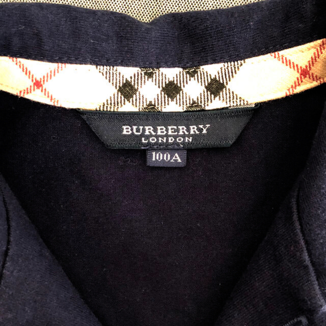 BURBERRY(バーバリー)の100センチ　バーバリー　カッコ良い♪ネイビーのシャツジャケット　Tシャツ キッズ/ベビー/マタニティのキッズ服男の子用(90cm~)(Tシャツ/カットソー)の商品写真