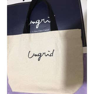 アングリッド(Ungrid)のungrid web限定キャンバストートバッグ オフホワイト(トートバッグ)