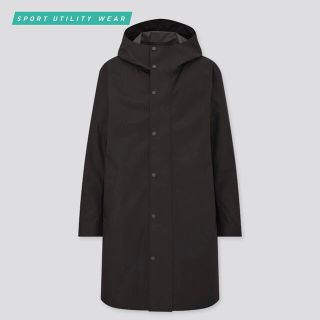 ユニクロ(UNIQLO)のブロックテックコート 黒Lサイズ UNIQLO(モッズコート)