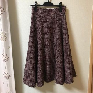 プロポーションボディドレッシング(PROPORTION BODY DRESSING)のツイードフレアスカート(ひざ丈スカート)