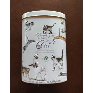 カルディ(KALDI)の最終お値下げ!!  KALDI  キャンディ缶  猫(小物入れ)