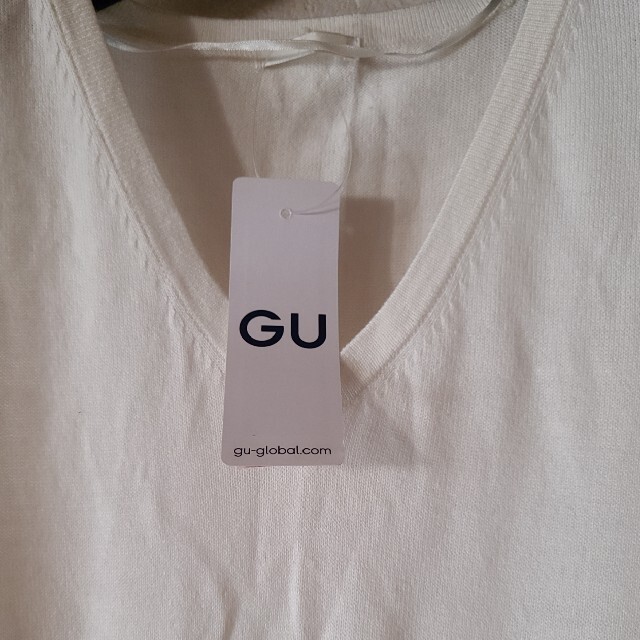 GU(ジーユー)のロングスリットニット　sizeL レディースのトップス(ニット/セーター)の商品写真