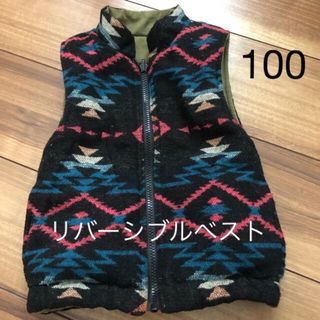 デニムダンガリー(DENIM DUNGAREE)のリバーシブルベスト　100(ジャケット/上着)