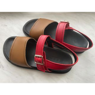 マルニ(Marni)の【MARNI】本革メンズサンダル　美品 マルニ(サンダル)