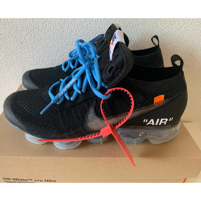 メンズOFF-WHITE NIKE AIR VAPORMAX BLACK 27.5cm