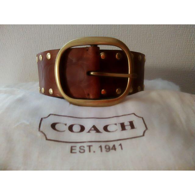 COACH(コーチ)の最終値下げ!!　美品☆彡コ－チベルト レディースのファッション小物(ベルト)の商品写真