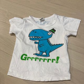 パーティーパーティー(PARTYPARTY)のPARTYPARTY ダイナソープリントTシャツ 90(Tシャツ/カットソー)