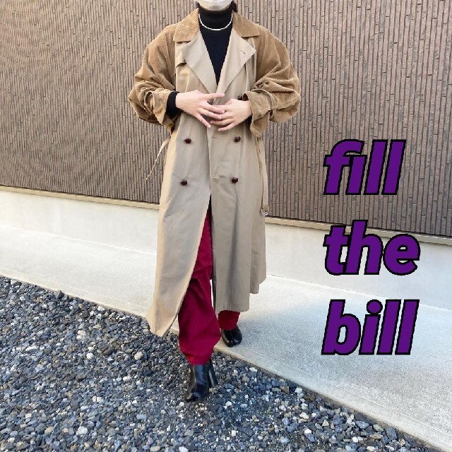 EDIT.FOR LULU - fill the billコーデュロイトレンチコートの通販 by