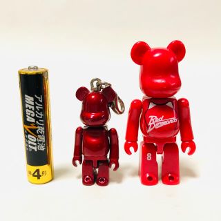 メディコムトイ(MEDICOM TOY)のペアブリック 赤 : 金属製とプラスチック製の2種セット(キャラクターグッズ)