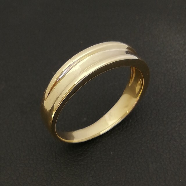 K18YG⚪金✨スッキリ綺麗デザインリング❣️デイリーok⭐18号です(^o^) レディースのアクセサリー(リング(指輪))の商品写真