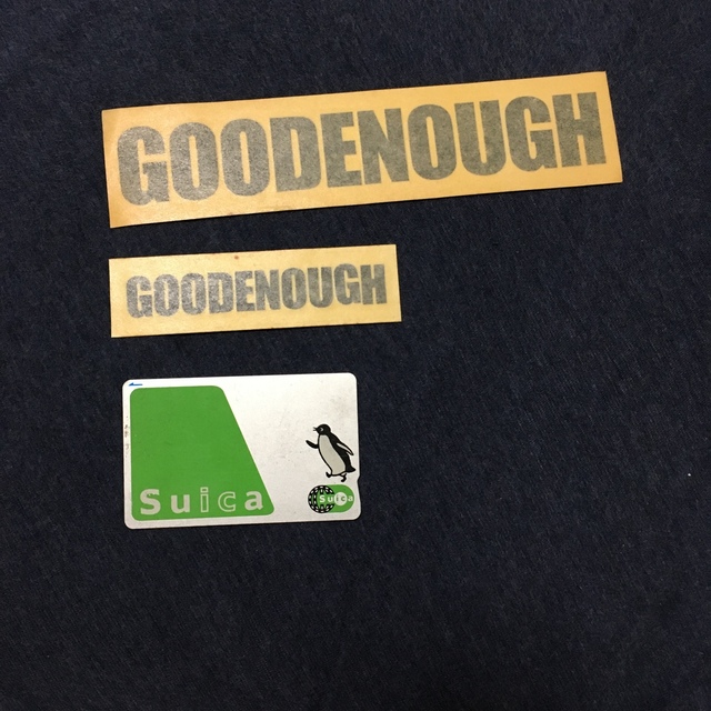 GOODENOUGH(グッドイナフ)のGood enough ステッカー 自動車/バイクのバイク(ステッカー)の商品写真