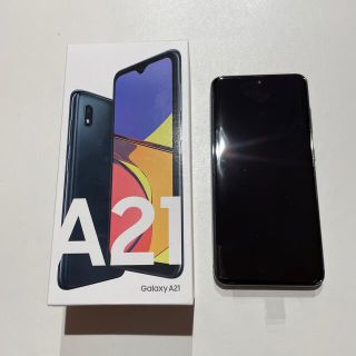 サムスン(SAMSUNG)のGalaxy A21 SCV49 ブラック(スマートフォン本体)