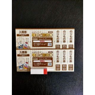 よみうりランド　特別招待券　2枚(遊園地/テーマパーク)
