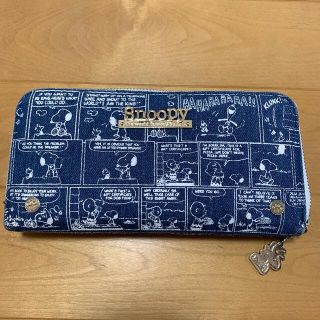 ジャンク品☆スヌーピー デニム生地 長財布(財布)