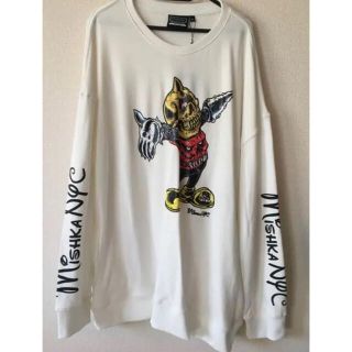 ミシカ(MISHKA)のミシカ トレーナー スウェット 白 disney mickey ディズニー(スウェット)