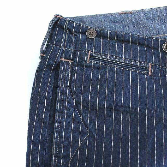 RRL ラルフローレン デニムパンツ ストライプ ジーンズ W36 L32 青