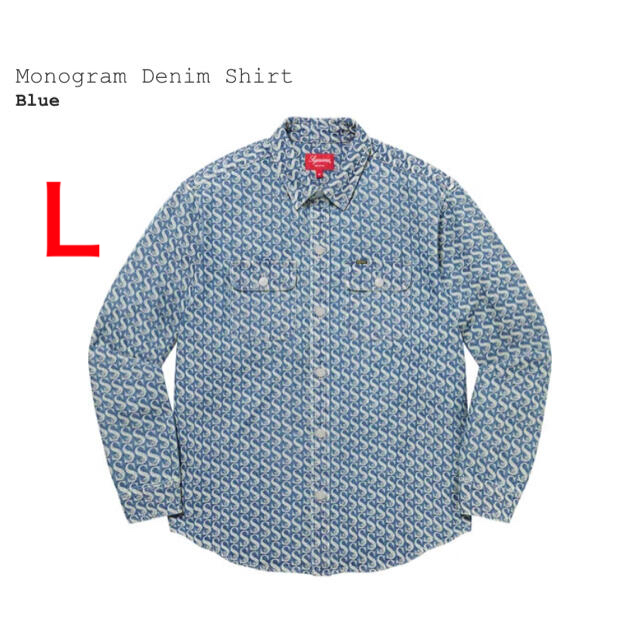 supreme  Monogram Denim Shirt デニムシャツ