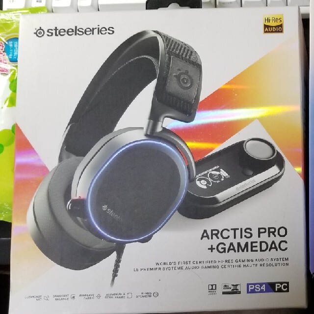 steel series Arctis Pro + Game DAC スマホ/家電/カメラのオーディオ機器(ヘッドフォン/イヤフォン)の商品写真