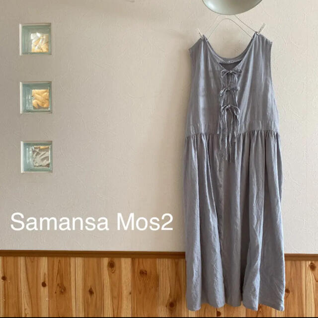 Samansa Mos2 バックリボンジャンスカ slowlinen