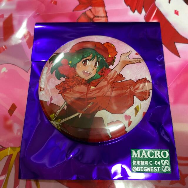 macros(マクロス)のおしゃれマクロス10 ランカ缶バッジ エンタメ/ホビーのおもちゃ/ぬいぐるみ(キャラクターグッズ)の商品写真