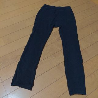 130cm リブレギンス　黒(パンツ/スパッツ)