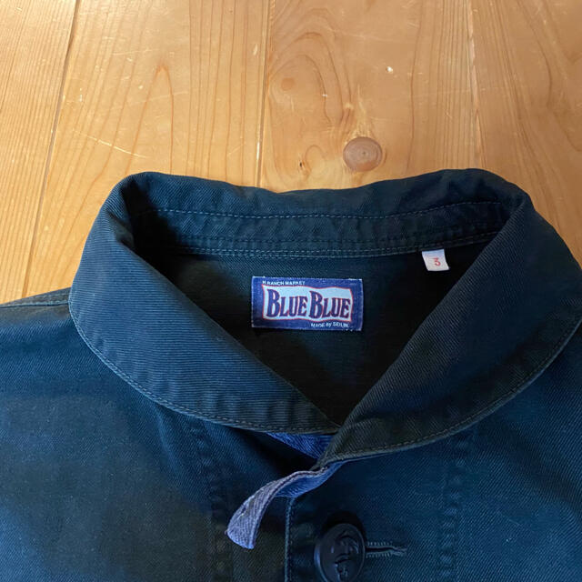HOLLYWOOD RANCH MARKET(ハリウッドランチマーケット)のBLUE BLUE ハリウッドランチマーケットＬサイズ ジャケット メンズのジャケット/アウター(Gジャン/デニムジャケット)の商品写真