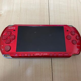 プレイステーションポータブル(PlayStation Portable)のプレイステーションポータブル　PSP レッド(携帯用ゲーム機本体)