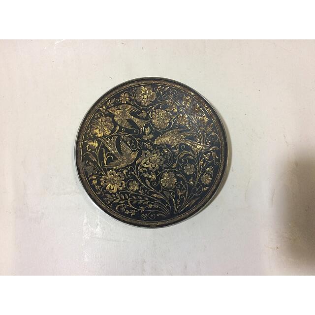 スペイン 象嵌細工 トレド ダマスキナード 大 直径100mm スペイン 象嵌細工 トレド ダマスキナード 大 直径100mm
