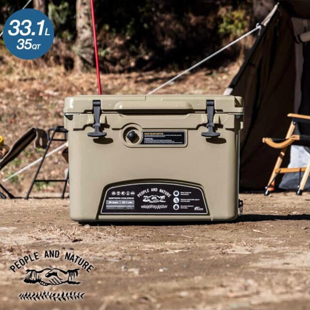 FIELDOOR ノーザンクーラーボックス 容量33.1L サンド