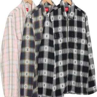 シュプリーム(Supreme)のsupreme plaid flannel zip up(シャツ)