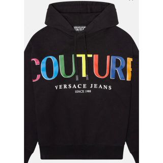 ヴェルサーチ(VERSACE)の超破格値！本日限定！新品！VERSACE マルチカラー ロゴ フーディ(パーカー)