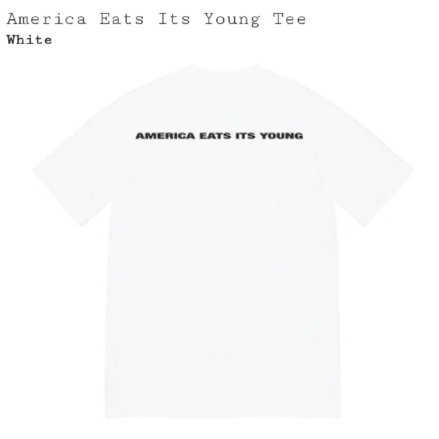 Supreme America Eats Its Young Tee ホワイトM 4