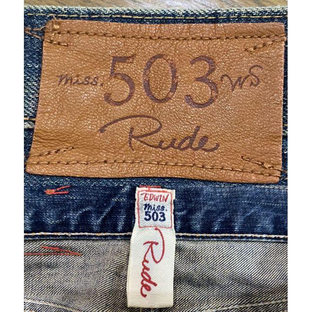EDWIN - *エドウィン miss 503 Rude デニムパンツ 26の通販 by EDWIN - *エドウィン miss 503 Rude デニムパンツ 26の通販 by