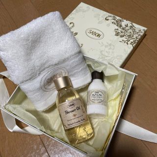 サボン(SABON)のSABON サボン シャワーオイル シルキーボディミルク ハンドタオル セット(バスグッズ)