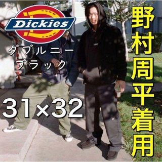 ディッキーズ(Dickies)のA【野村周平着用】31/32 Dickies ダブルニー ワークパンツ ブラック(ワークパンツ/カーゴパンツ)