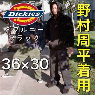 ディッキーズ(Dickies)のA【野村周平着用】36/30 ディッキーズ ダブルニー ワークパンツ ブラック(ワークパンツ/カーゴパンツ)