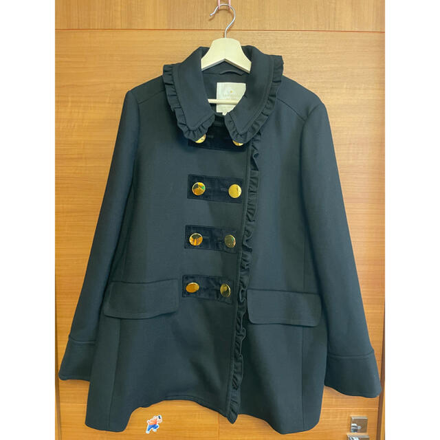 KATE SPADE SATURDAY(ケイトスペードサタデー)のケイトスペード　コート　黒 レディースのジャケット/アウター(ピーコート)の商品写真