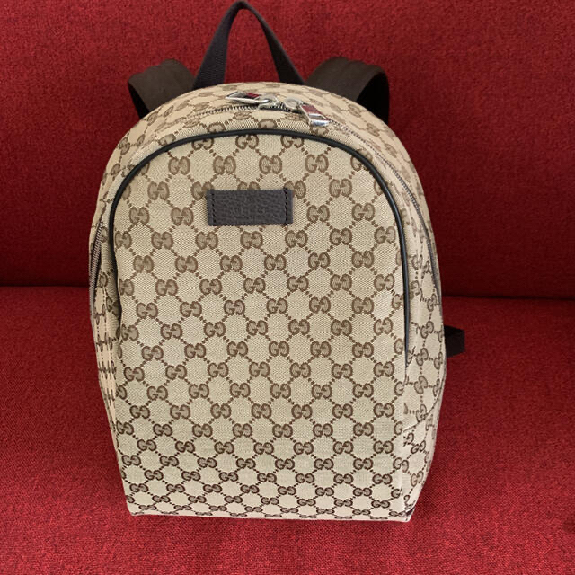 肌触りがいい Gucci キャンバス リュック グッチ オリジナル GG 【新品