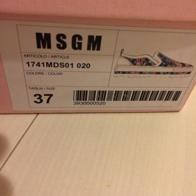 MSGM(エムエスジイエム)のMSGMスリッポン スニーカー 37 3.1フィリップリム レディースの靴/シューズ(スリッポン/モカシン)の商品写真