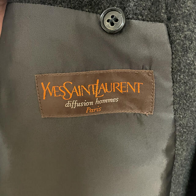 Saint Laurent(サンローラン)のイヴサンローラン　ロングコート メンズのジャケット/アウター(チェスターコート)の商品写真