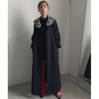 アメリヴィンテージ(Ameri VINTAGE)のAMERI アメリ EMBROIDERY COLLAR COAT(ロングコート)