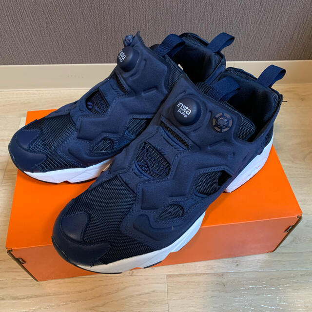 ★美品★ 26.5cm Reebok インスタポンプフューリー ネイビー