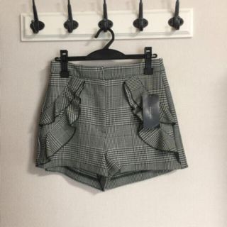 ザラ(ZARA)の新品 ZARA ザラ フリルショートパンツ チェック柄(ショートパンツ)