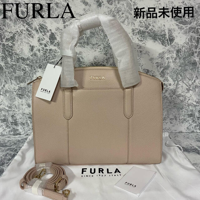 新品 FURLA フルラ 2WAY ハンドバッグ ショルダーバッグ 本革 - www