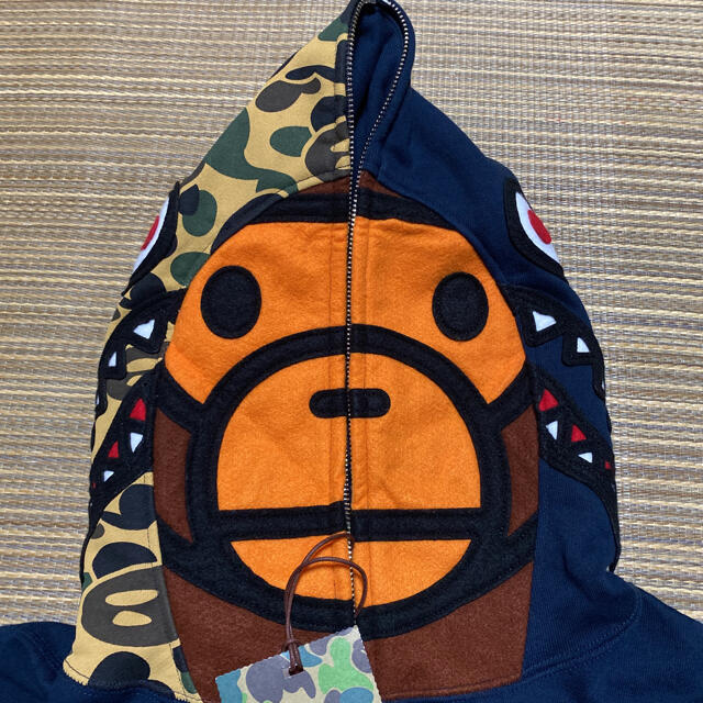 APE BAPE KAWS SHARK HOODIE シャークパーカー　XL