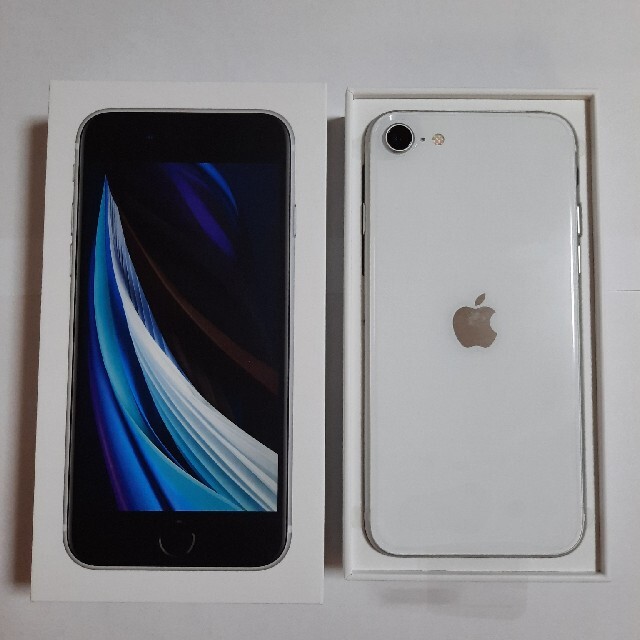 SIMフリー iPhone SE 第2世代 (SE2) ホワイト64GB - スマートフォン本体