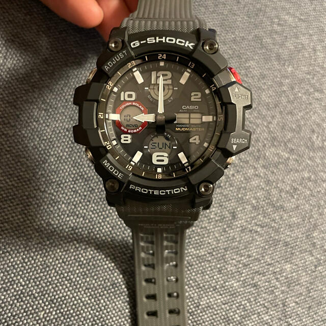 G-SHOCK(ジーショック)のカシオ G-SHOCK ミリタリー マッドマスター 電波ソーラー 腕時計 グレー メンズの時計(腕時計(デジタル))の商品写真