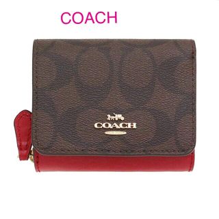 コーチ(COACH)のCOACH 三つ折り財布 シグネチャー レザー (財布)